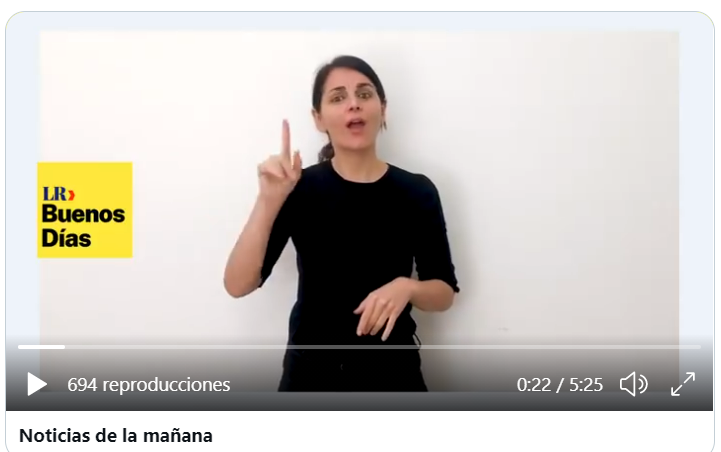 La Razón ofrece un informativo diario en lengua de signos