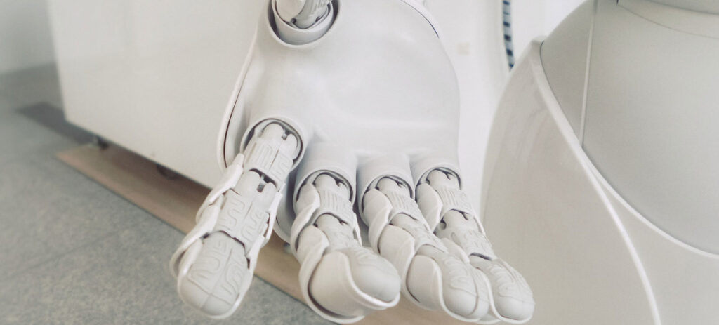 Imagen de la mano de un robot