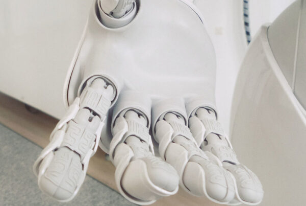 Imagen de la mano de un robot