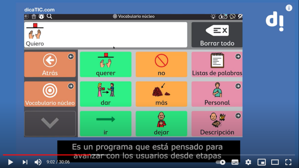 Imagen de uno de los programas para menores que se utilizan como ejemplo durante el webinar.