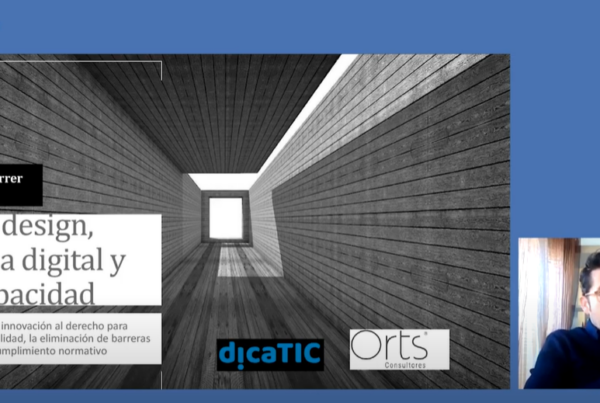 Imagen del webinar de Dicatic con Álvaro Orts sobre aspectos legales de la brecha digital