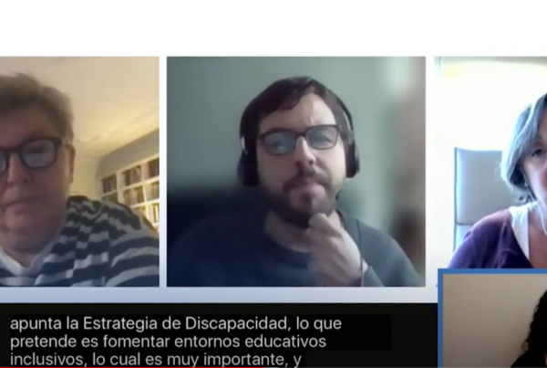 Imagen del webinar de Dicatic, con Alejandro Moledo y Pilar Orero