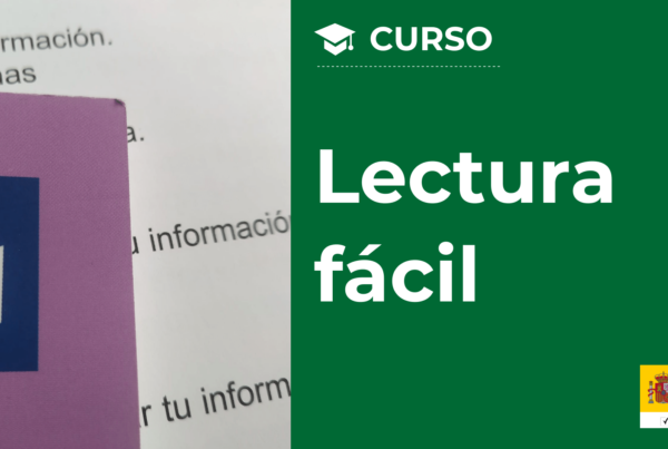 Imagen gráfica de Plena Inclusión sobre el curso de lectura fácil