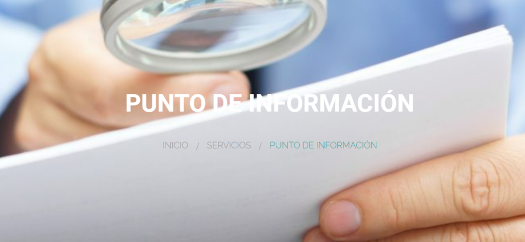 cartel punto de información de Cocemfe