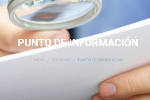 cartel punto de información de Cocemfe