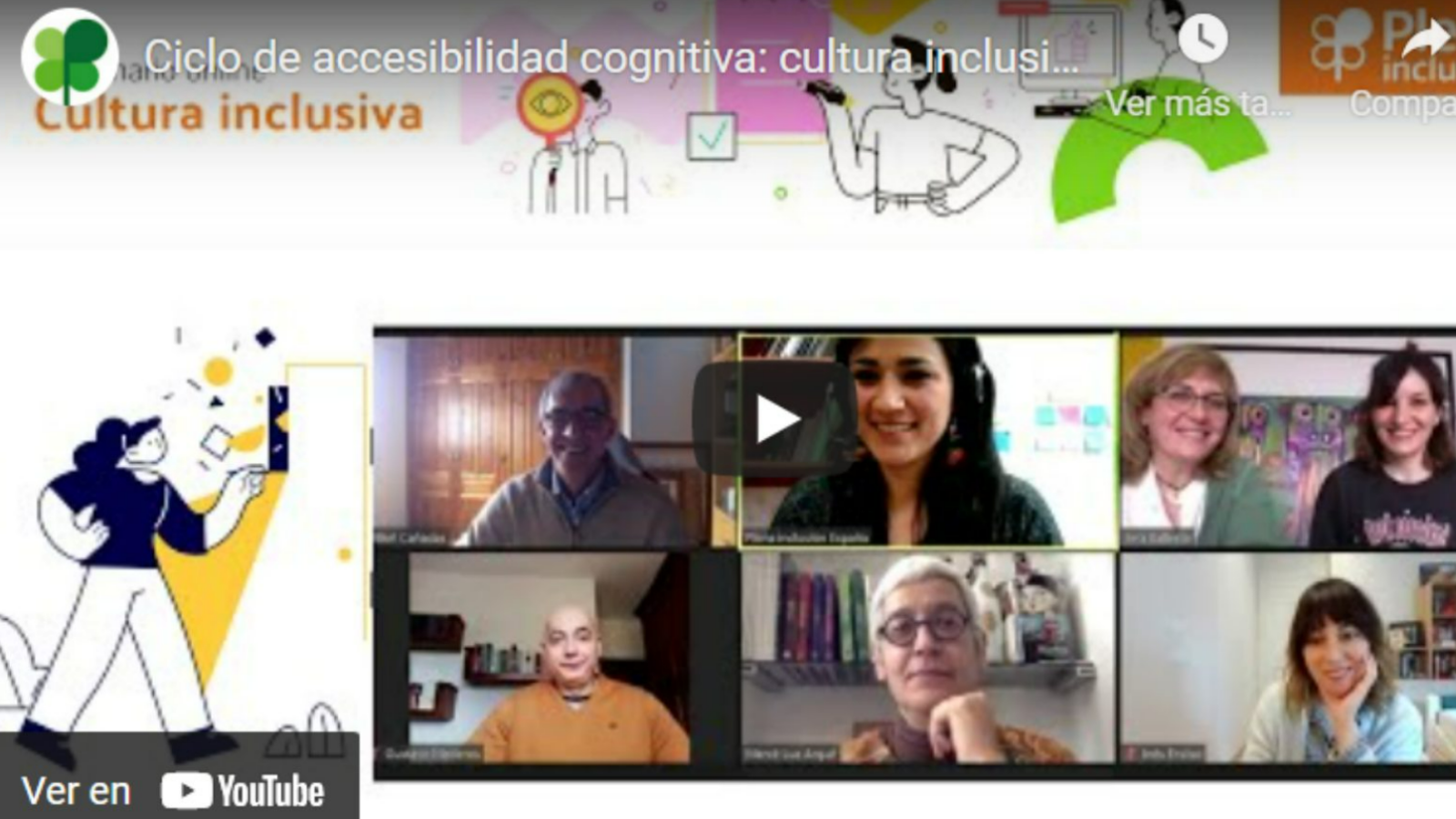 Seminario online de Plena Inclusión sobre ‘Cultura inclusiva’