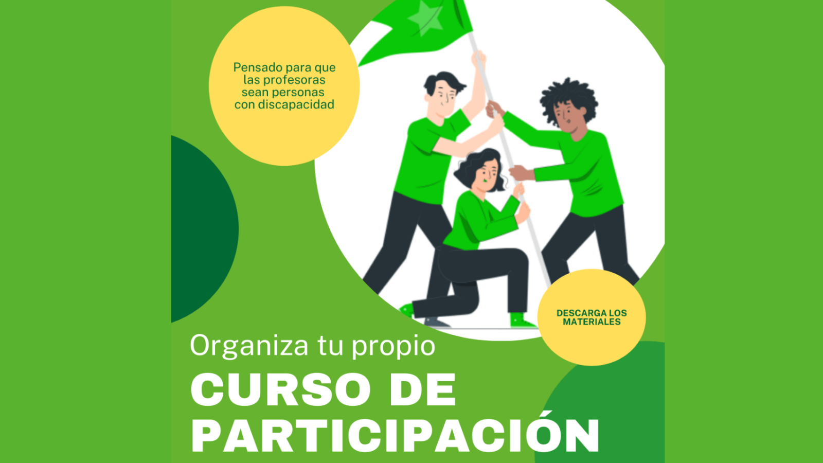 Plena Inclusión elabora materiales para que personas con discapacidad organicen sus propios cursos de participación