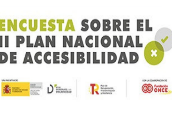 Cartel de la encuesta sobre el segundo plan nacional de accesibilidad