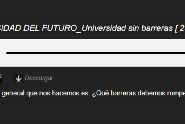 Nombre del programa de radio y del espacio y barra de minutaje de la grabación. Todo ello, en blanco sobre fondo negro