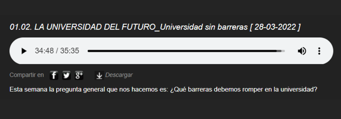 «¿Qué barreras debemos romper en la universidad?». Entrevista a Fundación CEDAT y DicaTic en UPV Radio sobre los retos del alumnado con discapacidad