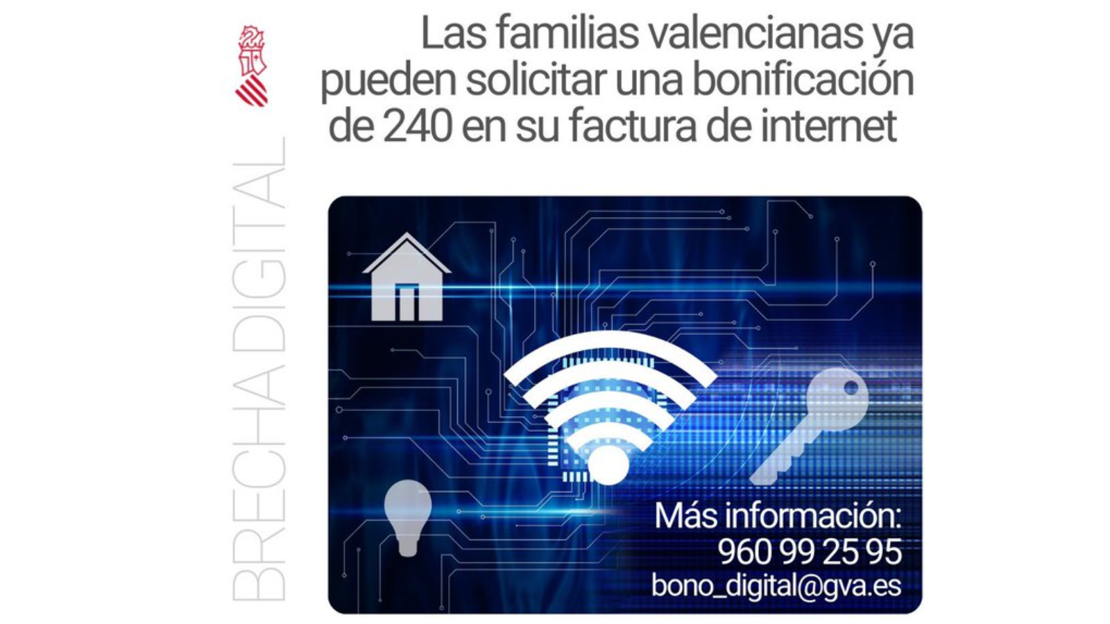 La Conselleria de Innovación lanza un bono digital para facilitar el acceso a Internet y reducir la brecha digital en C. Valenciana