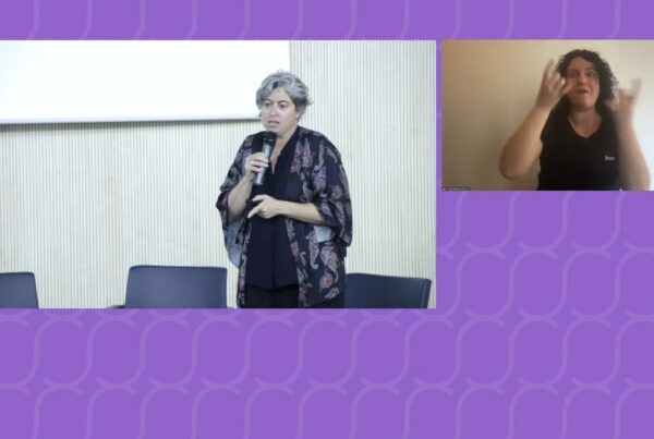 Captura de pantalla de Cristina Aranda, cofundadora de Mujeres tech en su intervención en las IV jornadas de Brecha de género en Valencia