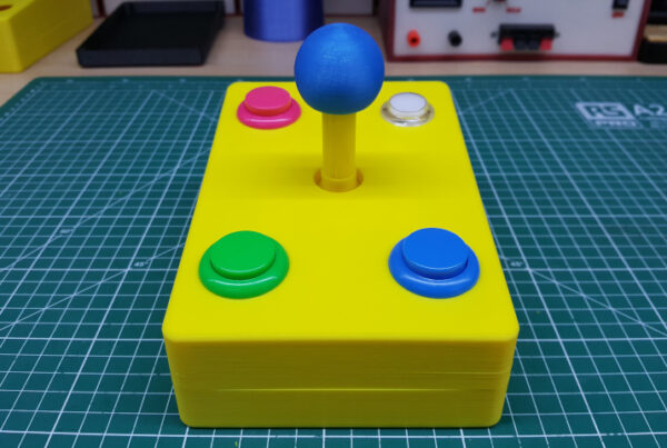 joystick de impresión 3D accesible para personas con discapacidad