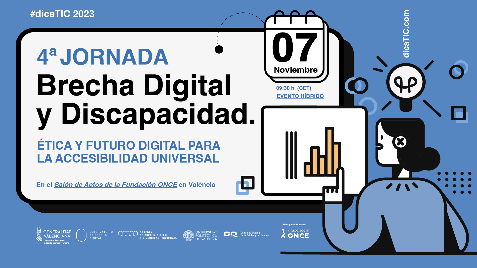 Los retos y oportunidades que plantea la ética en la evolución hacia la accesibilidad universal, eje de la IV Jornada de la Cátedra de Brecha Digital y Discapacidad de la UPV
