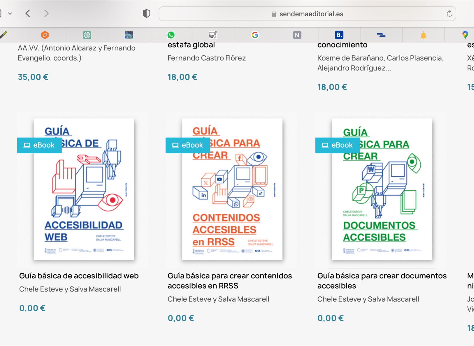 La editorial Sendemà publica las tres guías de accesibilidad digital de Dicatic