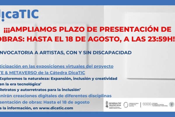 cartel con toda la información de la convocatoria y cómo participar en las dos exposiciones y el dato de ampliación de plazo de presentación de obras