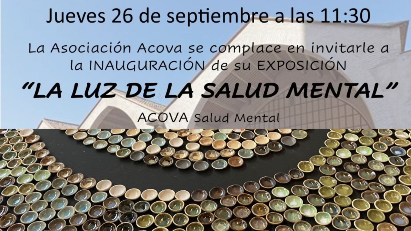 Inaugurada la exposición ‘La luz de la salud mental de la asociación ACOVA