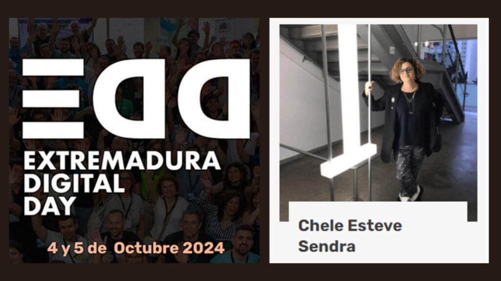 La directora de DicaTIC, Chele Esteve, participa en el Extremadura Digital Day (EDD) con una charla sobre accesibilidad e inclusión digital