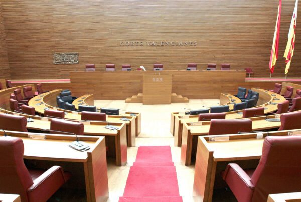 fotografía del hemiciclo de las cortes valencianas
