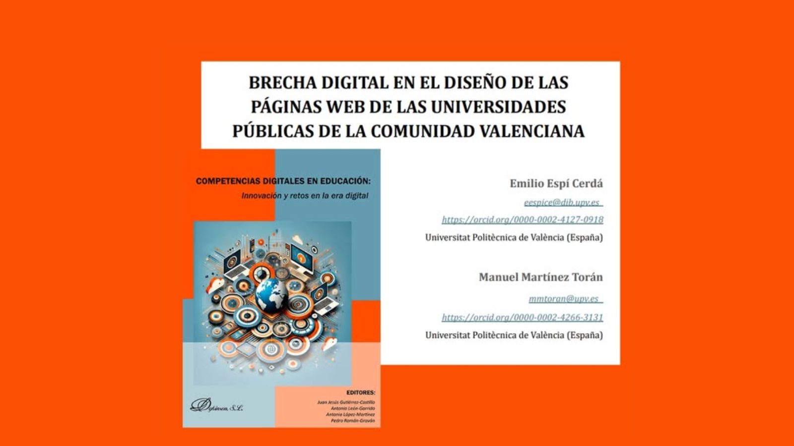 Investigadores de DicaTIC, entre los autores del libro ‘Competencias digitales en educación. Innovación y retos en la era digital’