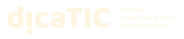catedra de brecha digital y discapacidad dicatic logotipo