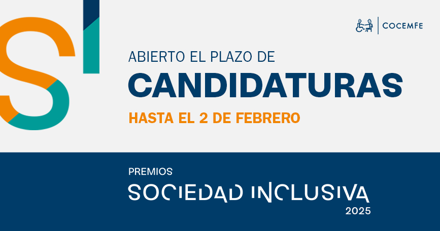 Convocatoria de los Premios Sociedad Inclusiva 2025 de Cocemfe
